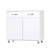 Two Door Side Table-White