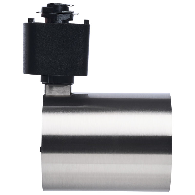 8 Watt LED Track Head 2700K/3000K/3500K/4000K/5000K CCT Selectable Dim to Warm H Style 48 Degree Beam Angle 120 Volt Brushed Nickel Round