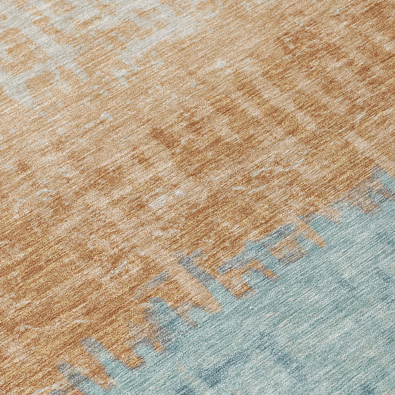Machine Washable Indoor/Outdoor Chantille ACN2752 Striped Rug, Graphite, 8' x 10'