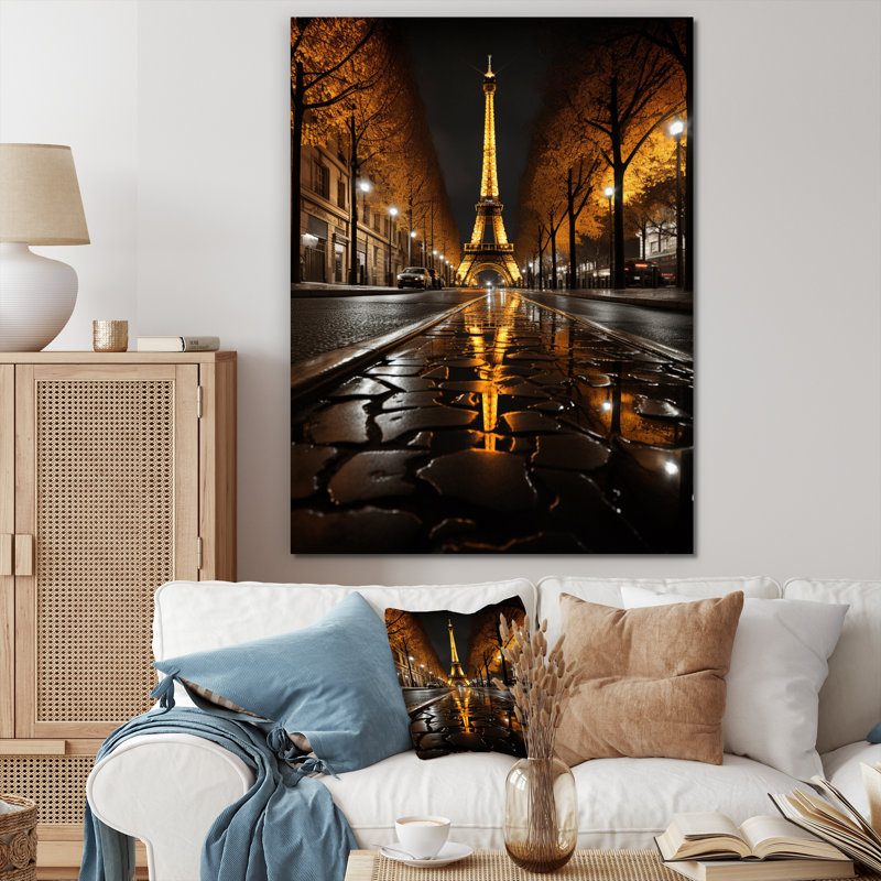 Lasko France Eernal Eiffel II, reproduction d'art sur toile, Toile tendue, H 40 po x l 30 po x P 1,5 po
