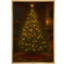 «Glowing Christmas Tree in Cozy Room Warm Holiday Decor», reproduction d'art encadrée sur toile de la chambre principale-1382987811-1382987812