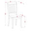 3 Piece Dining Room Table Set Contains a Round Dining Table with Dropleaf & Shelves and 2 Wood Seat Chairs, Linen White