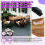 Ensemble de salle à manger 7 pièces Mobilier de patio intérieur en bois d'acacia-129231564