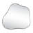 Cloud-Shaped Metal Accent Wall Mirror, Mirror