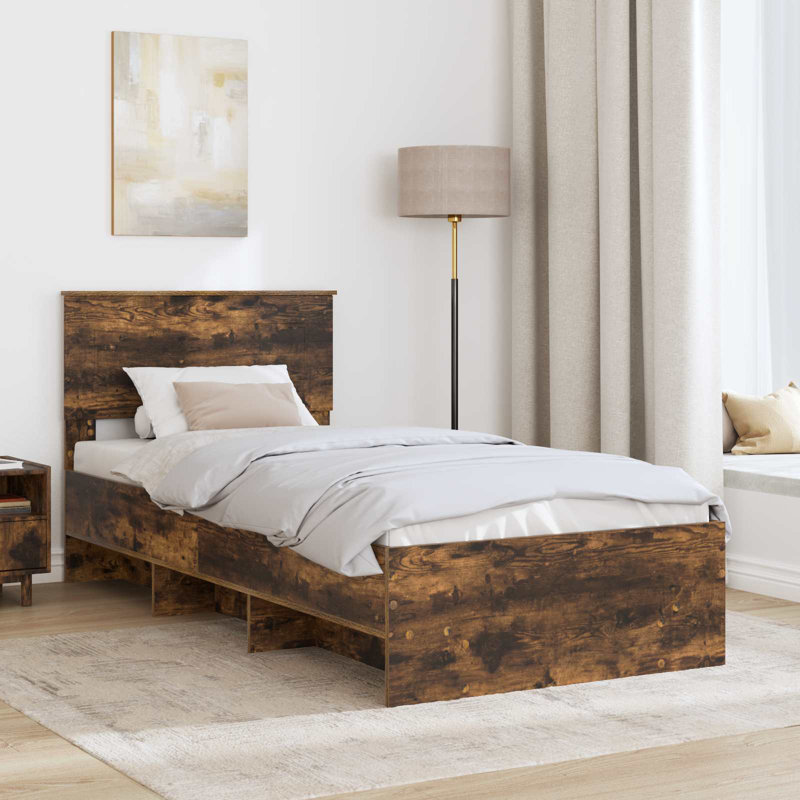 Bed, Smoked Oak