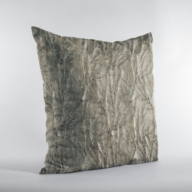Coussin décoratif en tissu Plutus Yarns, 26 po x 26 po, Bronze industriel