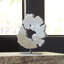 Sculpture tranche de lave sur support