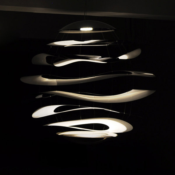 Buckle 1 - Light LED Chandelier, 47.5" H x 47.5" W x 47.5" D