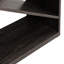 Console 70,04 po avec rangement, rectangulaire noire, forme en X détachable pour le vestibule, le salon, le couloir