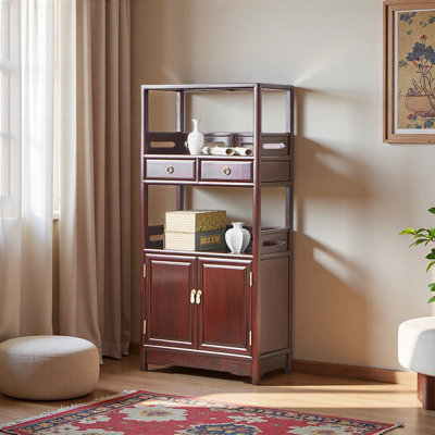 New Chinese Minimalist Style Bookcase