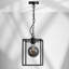 Airyana MATT BLACK CAGE PENDANT C/W CHAIN SUSPENTION