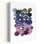 Aquarelle, cercles, mauve, abstrait, art mural minimaliste contemporain