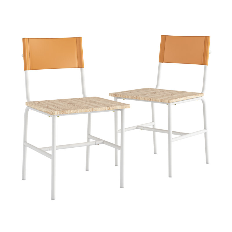 Chaise de salle à manger Boulevard Cafe, Brun / blanc