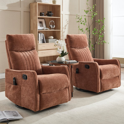 26.37" W Manual Swivel Rocker With Massage Heated