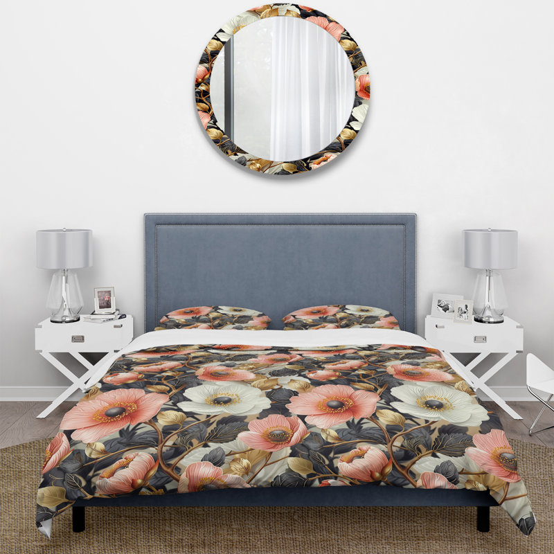 Ensemble de housse de couette Boho, Housse de couette très grand + 2 taies décorativ