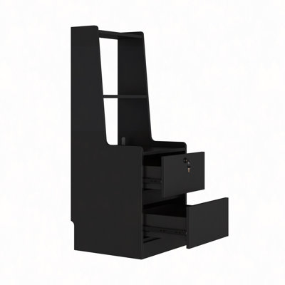 Nightstand With Charging Station, Smart Nightstand With Night Light, Night Stand With Bookshelf, Bedside Tables With Storage Cabinet For Bedroom