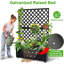 Metal Planter Box with Trellis Privacy Screen, Raised Garden Bed with/without Trellis & Wheels, Privacy Planters for Patio, Planter Box with Drainage Holes for Climbing Plants, Flower