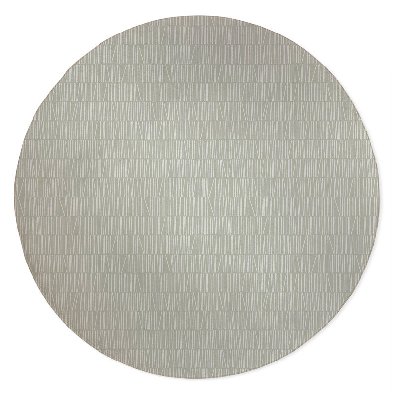 Bookcase Non-Slip Outdoor Rug, Round 5'