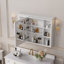Armoire à pharmacie avec cadre en bois massif avec miroir et tablettes en bois l 24 po x H 30 po-1841709971-1841709968