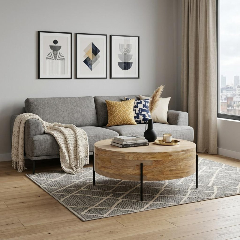 Table basse 38 po, Naturel