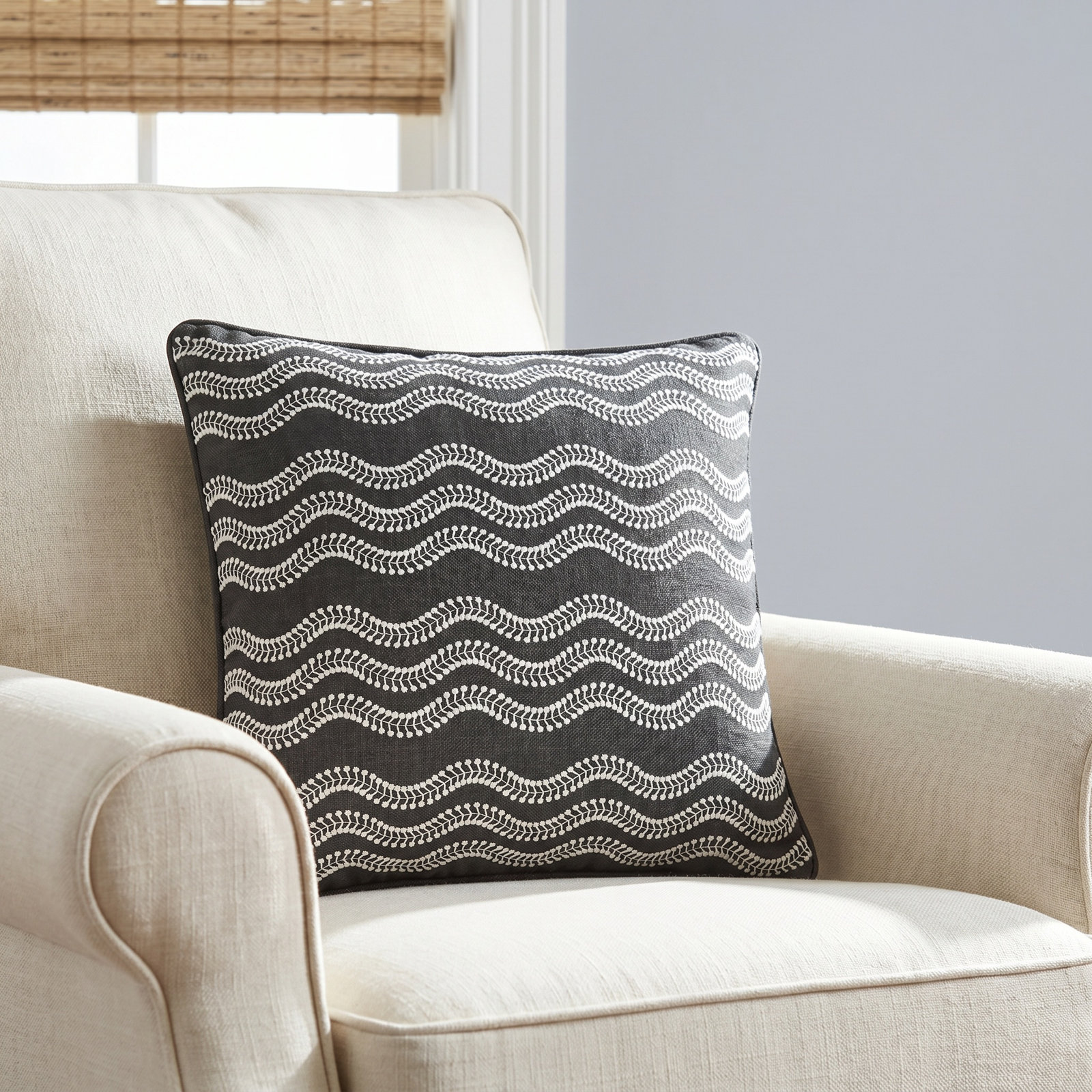 Scout Pillow Cover, Pillow Cover Only - No Insert, Gray
