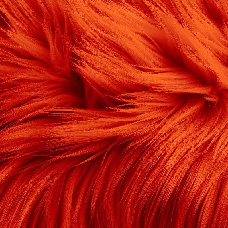 Fausse fourrure (demi-cour) - Tissu en peluche artisanal, Gris
