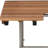 18" X 32" Brown Wall Mount Teak Rectangular Shower Bench With Legs