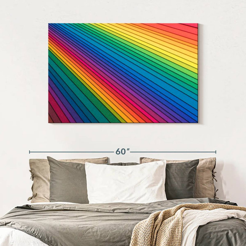 Hiltrud Rainbow Paper Stack, 32" H x 48" W