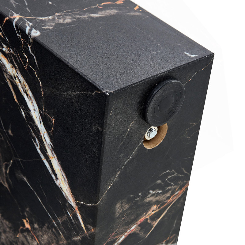 78.7"*39.4"*29.9" inches MDF Luxurious Black Marble Pattern Dining Table ,With a 3.5-inch thick tabletop- A Choice of Subtle Luxury for Your Home.Create Your Exclusive