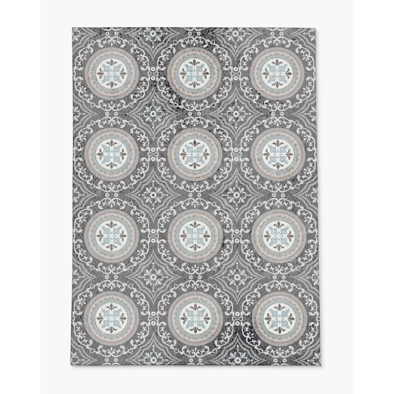 Tapis de chaise rectangulaire Juga, L 48 po x L 72 po, gris