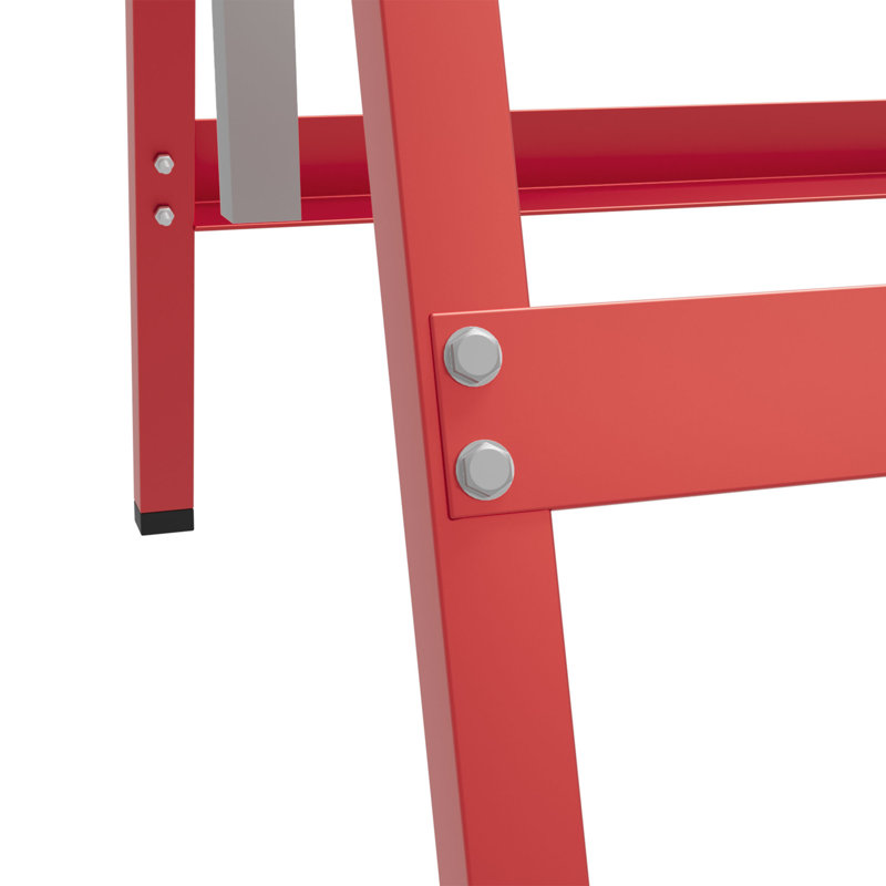 Tréteaux de construction télescopiques réglables, outil de cheval de scie pliant, rouge