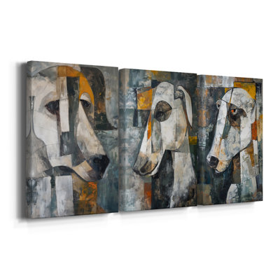 ANIMALS Series Cxxi - Toile tendue avec châssis sur mesure - 3 pièces