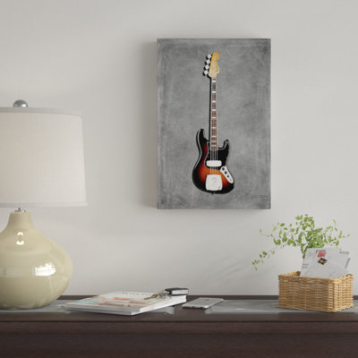 'Fender Jazz Bass 74' Graphic Art on Wrapped Canvas