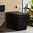 BCANHOME Black Square Smart Toilet With Advance Bidet Wash, Auto Open Lid,  1.28 GPF Auto Flush,Dual-Flush Siphon Jet Heated Seat, Warm Wash & Dryer, Soft-Close, Remote Control, UV Sterilization