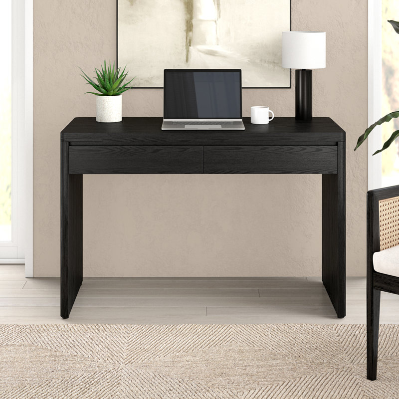 Deroche 48'' Wide Rectangular Desk, Black