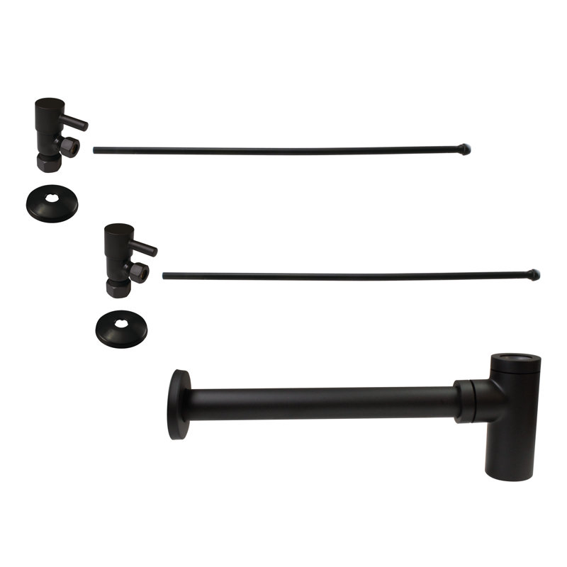 Ensemble d'alimentation pour lavabo sur pied Westbrass, Bronze huilé