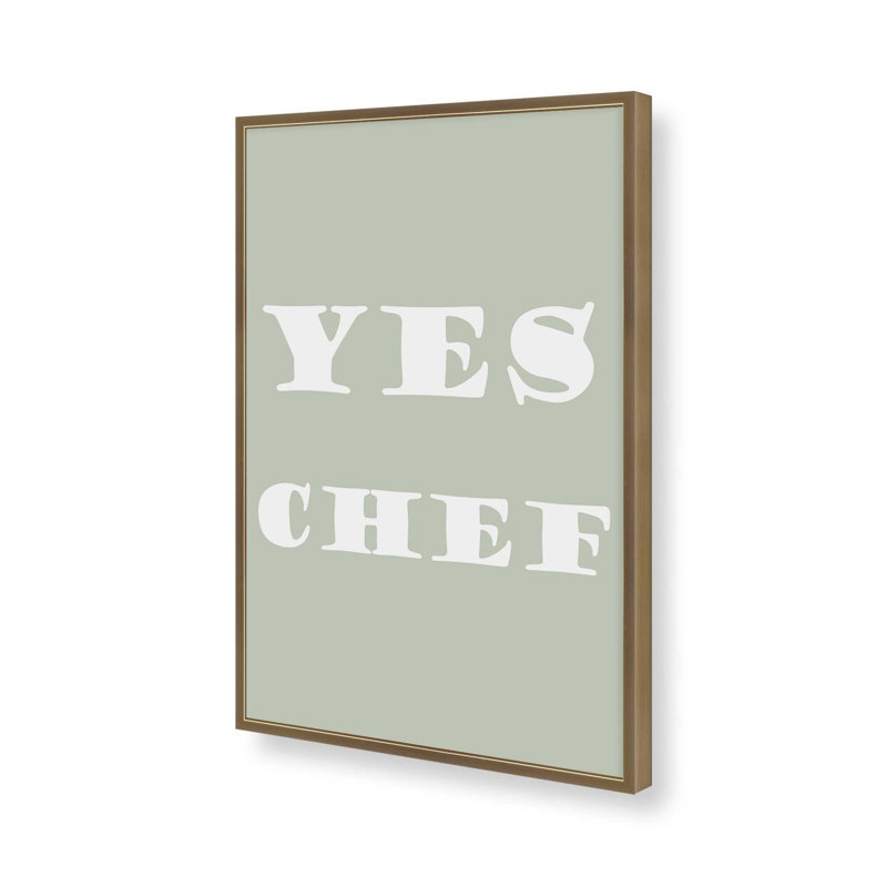 Oui, chef II, H 15,25 po x l 12,25 po, Or brossé