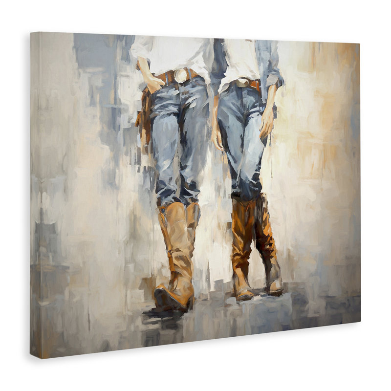 «Country Cowgirl Attitude», art mural sur toile par Ramona Murdock, H 24 po x l 30 po