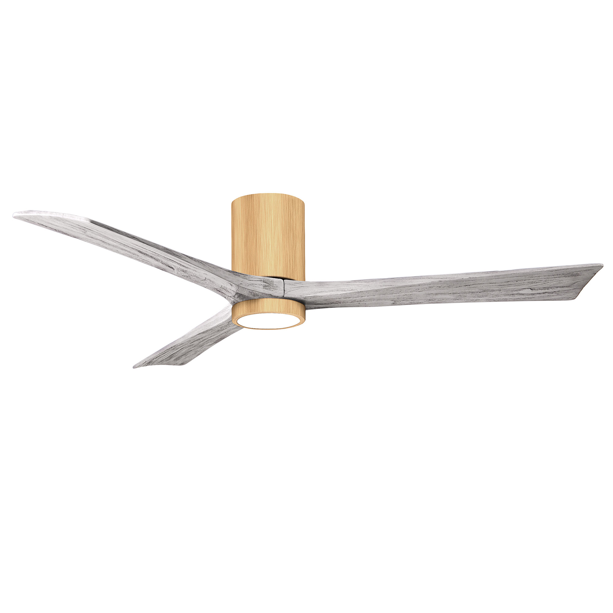 Olivier 3 Blade Ceiling Fan with LED Light Kit, Barn Wood Tone, Light Maple, 60"