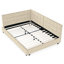 Lit tapissier double en velours avec pour une chambre à coucher élégante et un salon, lit de jour confortable-67256939