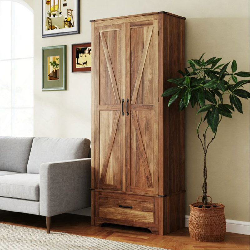 Armoire de cuisine, armoire avec tablettes réglables