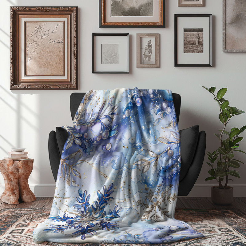 Transparent Vintage - 1 Piece Premium Sherpa Blanket, Grand lit