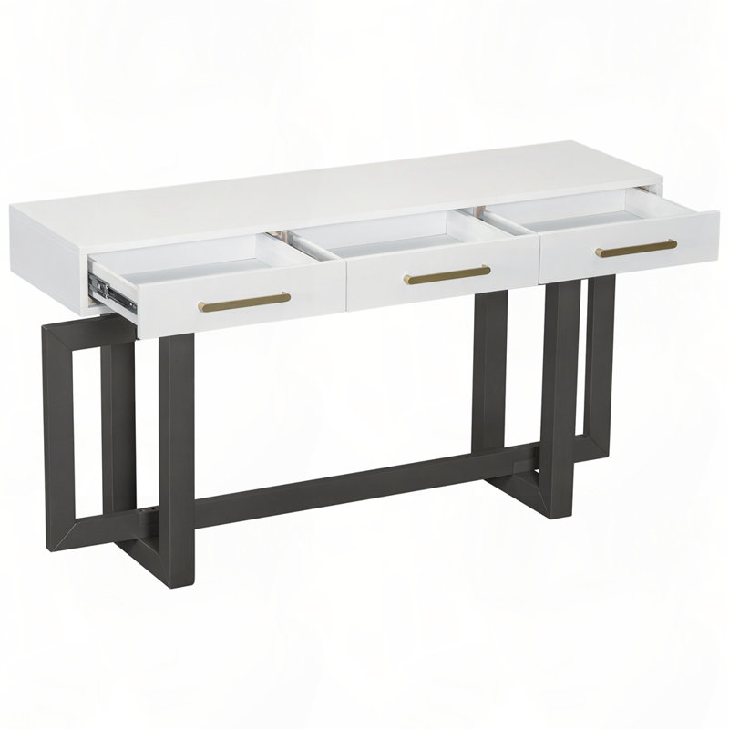 Extra Long Entryway Table with Three Drawers