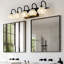 Luminaire de meuble-lavabo rétro 5 lumières 29 "avec abat-jour en cristal-264726326