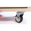 Îlot de cuisine en placage de bois de frêne tissé à la main avec rallonge, îlot de cuisine sur roulettes avec support de rangement interne, chariot de cuisine roulant-683393800
