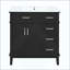 Meuble-lavabo de salle de bain avec lavabo en céramique, armoire de rangement moderne avec portes à fermeture en douceur, tiroir profond et tiroir standard, meuble-lavabo élégant pour les petites salles de bain (robinet non inclus)-2030702404-2030702401