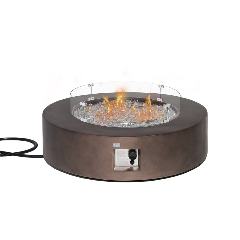 Arlmont & Co. Koby Concrete Propane Fire Pit Table & Reviews | Wayfair