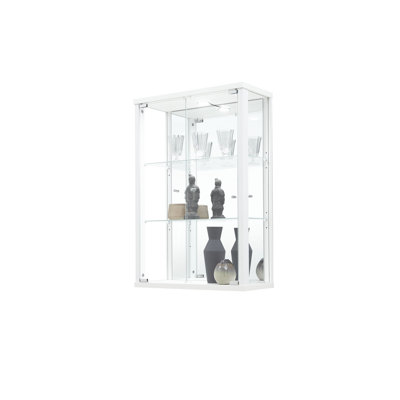 Eterniti Wall Mounted Curio Cabinet with Lighting