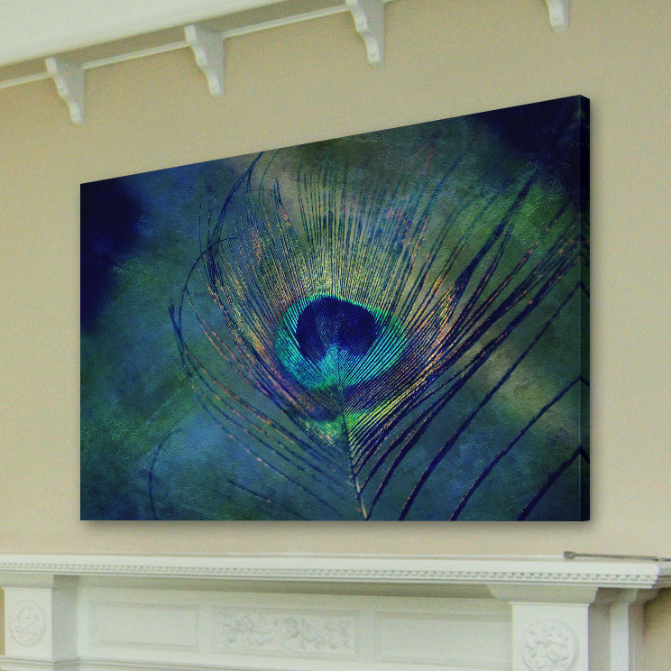 Plume 1 Piece Wrapped Canvas Painting, 61cm H x 91cm W x 3.81cm D