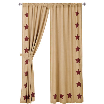 Paire de panneaux de passe-tringle géométriques semi-transparents